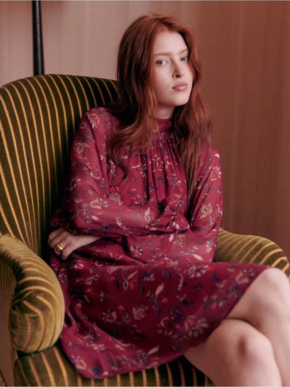 Sezane NWT Allye Dress in Mona Floral FR34